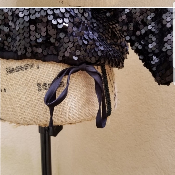 SILENCE + NOISE SEQUIN BLACK TOP SIZE M - Picture 6 of 8